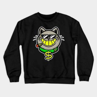 business cat Crewneck Sweatshirt